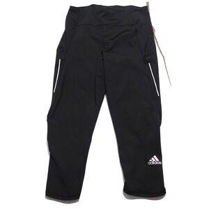 Adidas Own the Run 3/4 Running Crop Leggings Womens Size M Black Running
